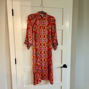 BELLA TU midi dress Pink/Orange Size M